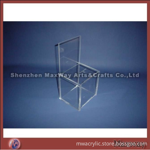 Mini Display Acrylic Locking Suggestion Box with Removing Sign Panel